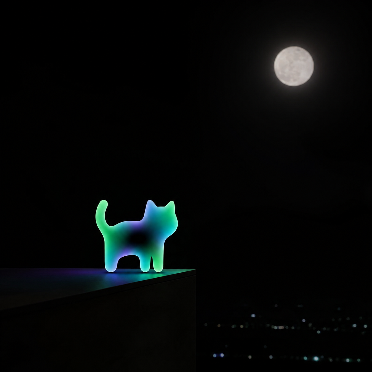 LUCAT watching the moon